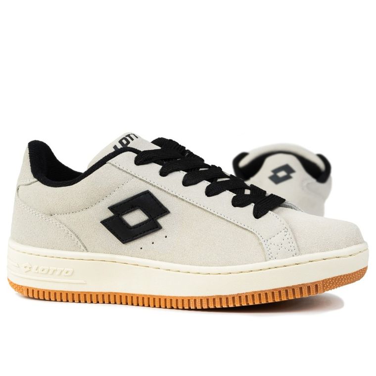 Buty sportowe damskie, beżowe, Lotto Yarin