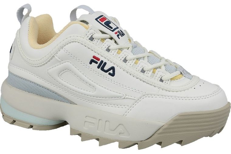 Buty sportowe damskie, białe, Fila Disruptor CB Low Wmn