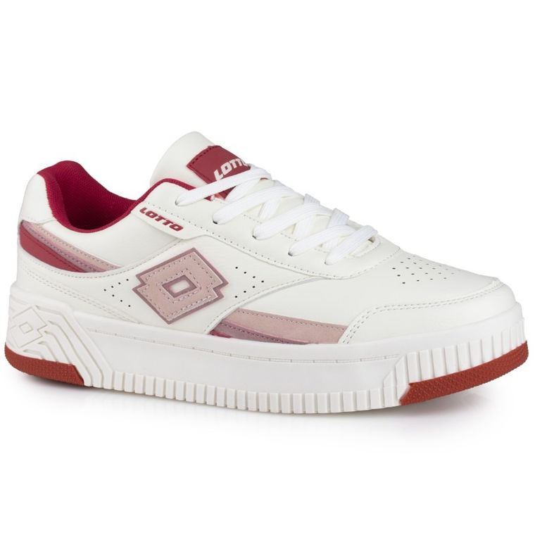 Buty sportowe damskie, białe, Lotto Pinadee