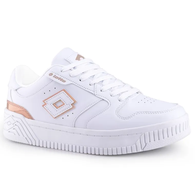Buty sportowe damskie, białe, Lotto Scopi GC