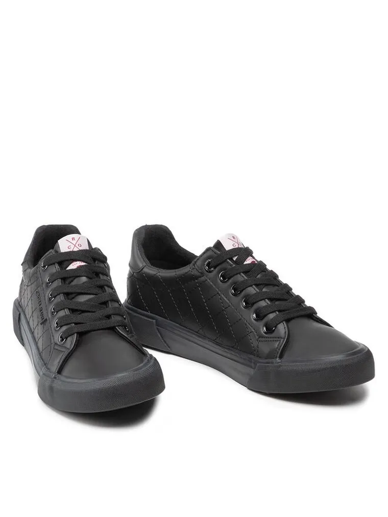 Buty sportowe damskie, czarne, Cross Jeans