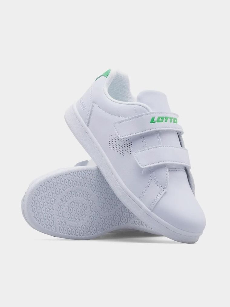 Buty sportowe dziecięce, białe, Lotto Burgas K