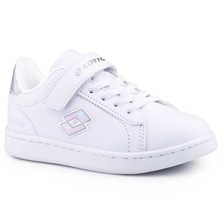 Buty sportowe dziecięce, białe, Lotto Dampolis GC K