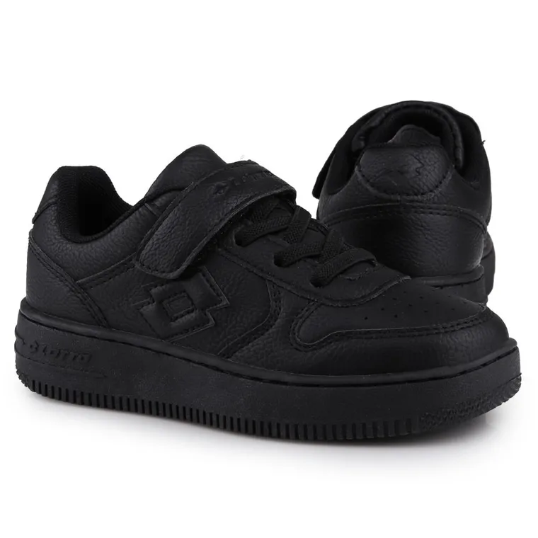 Buty sportowe dziecięce, czarne, Lotto