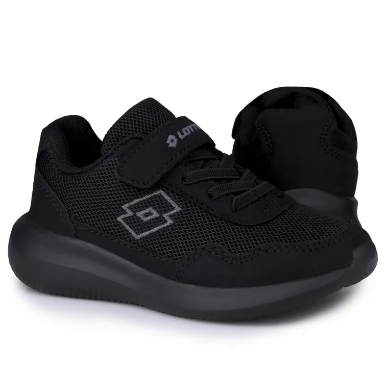 Buty sportowe dziecięce, czarne, Lotto Connect OC K
