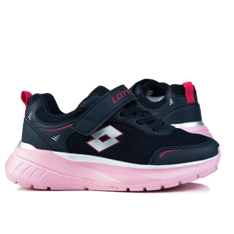 Buty sportowe dziecięce, granatowe, Lotto Exertiv