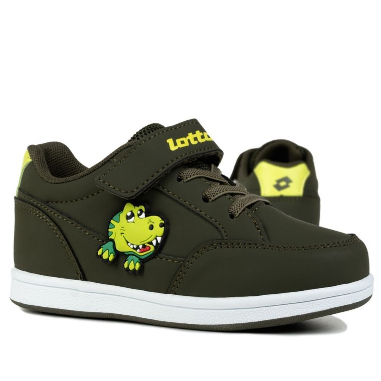 Buty sportowe dziecięce, khaki, Lotto Animol M