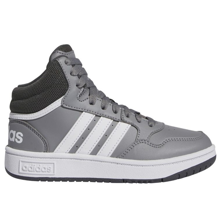Buty sportowe dziecięce, szare, Adidas Hoops 3.0