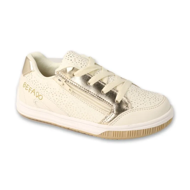 Buty sportowe dziewczęce, beżowe, Befado
