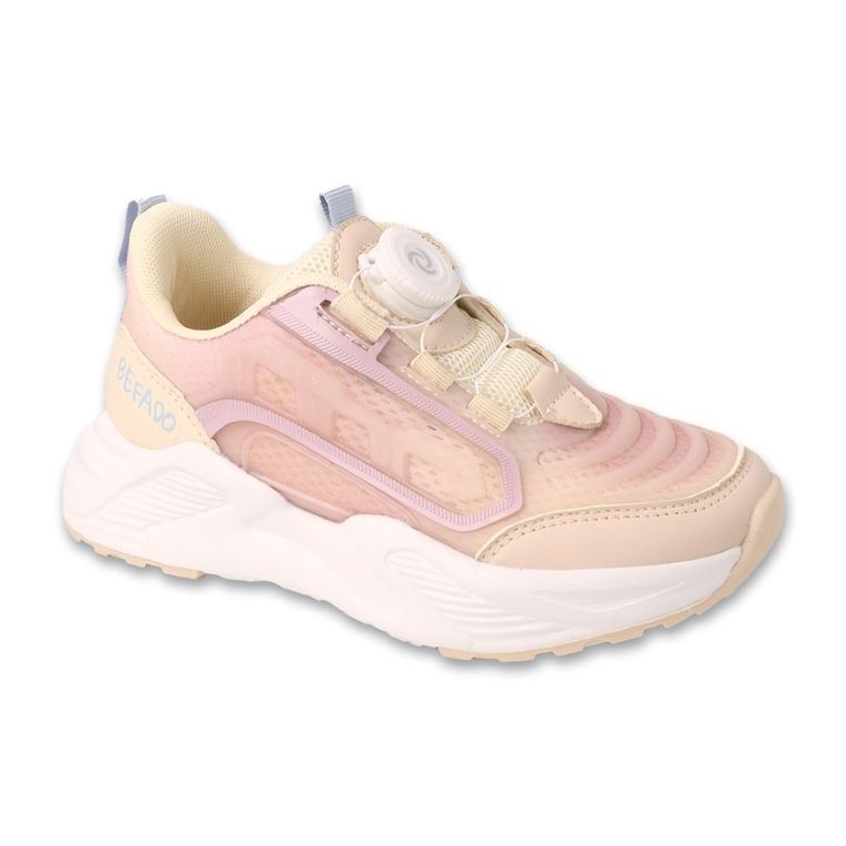 Buty sportowe dziewczęce, beżowe, Befado