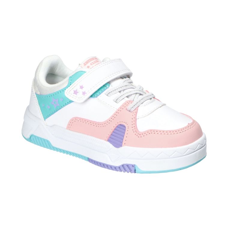 Buty sportowe dziewczęce, białe, American Club