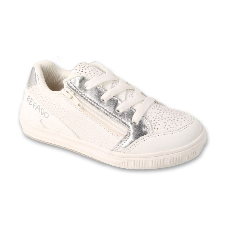 Buty sportowe dziewczęce, ecru, Befado