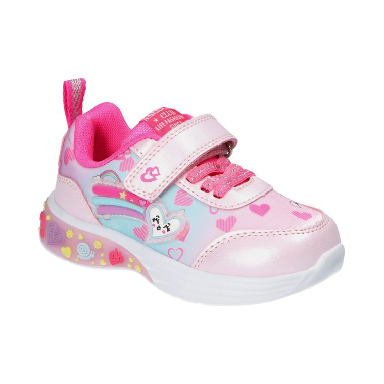 Buty sportowe dziewczęce, różowe, American Club