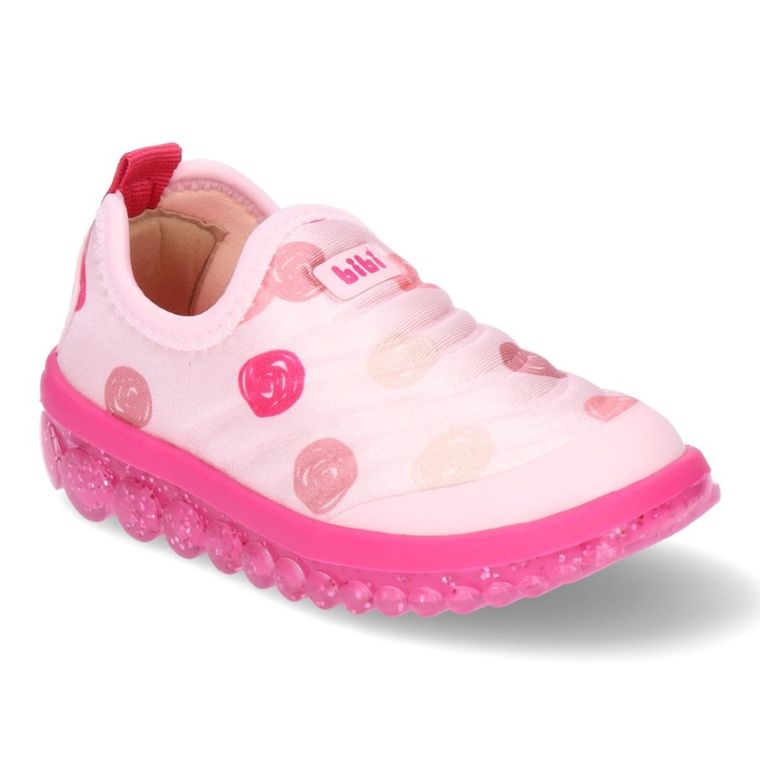 Buty sportowe dziewczęce, slip on, różowe, Bibi Shoes
