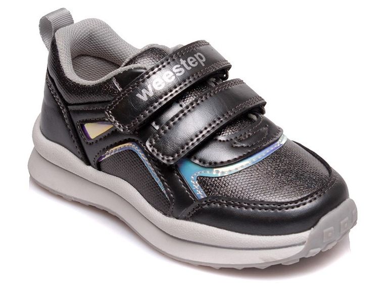 Buty sportowe dziewczęce, szare, Weestep