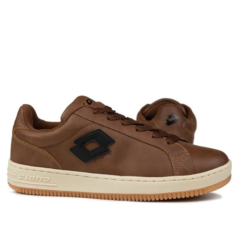 Buty sportowe męskie, brązowe, Lotto Yarin NL