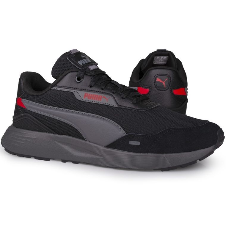 Buty sportowe męskie, czarne, Puma Runtamed Plus