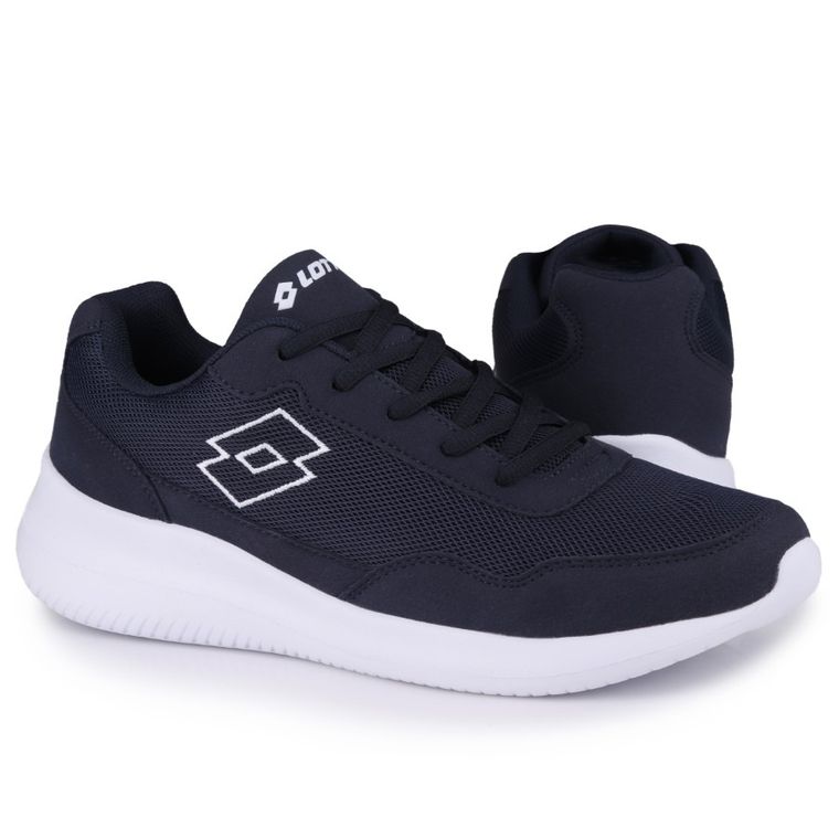 Buty sportowe męskie, niebieskie, Lotto Connect