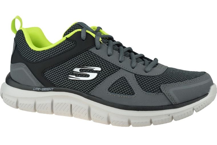 Buty treningowe męskie, szare, Skechers Track-Bucolo