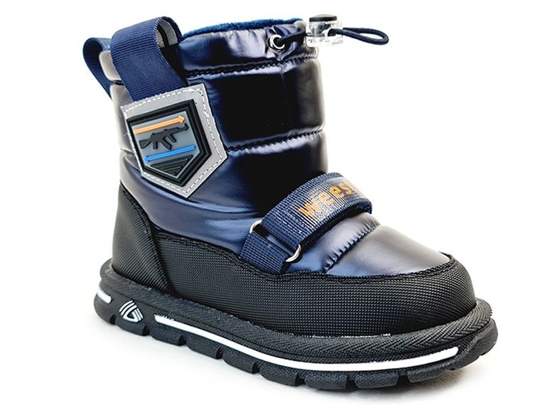 Buty zimowe chłopięce, niebieskie, ocieplane, Weestep