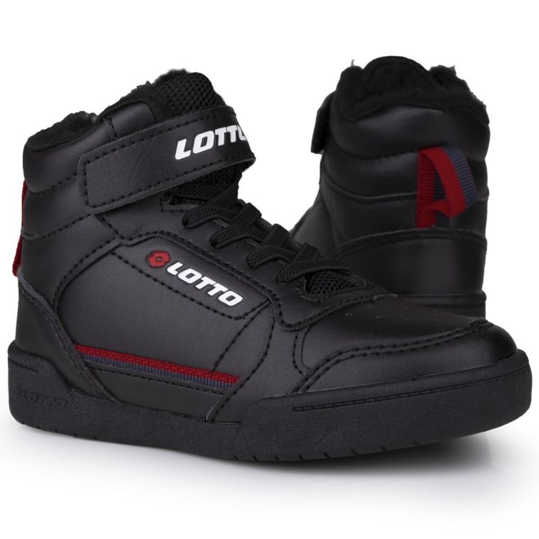 Buty zimowe dziecięce, ocieplane, czarne, Lotto