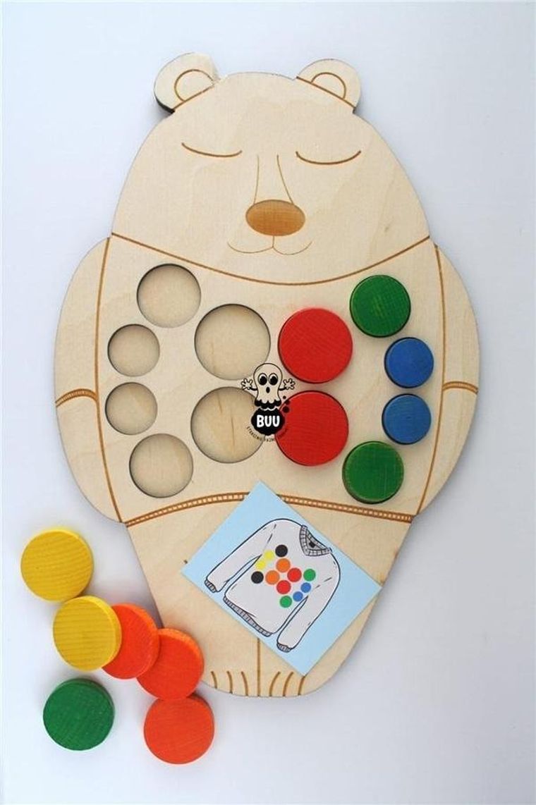 Buu, Borys niedźwiedź w sweterku, układanka logiczna