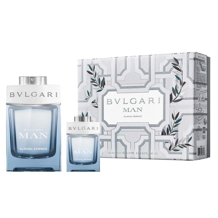 Bvlgari, Man Glacial Essence, zestaw woda perfumowana, spray, 100 ml + woda perfumowana, spray, 15 ml