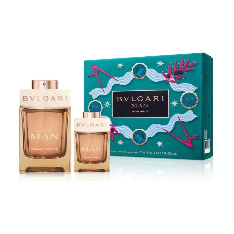 Bvlgari, Man Terrae Essence, zestaw, woda perfumowana, spray, 100 ml + woda perfumowana, spray, 15 ml