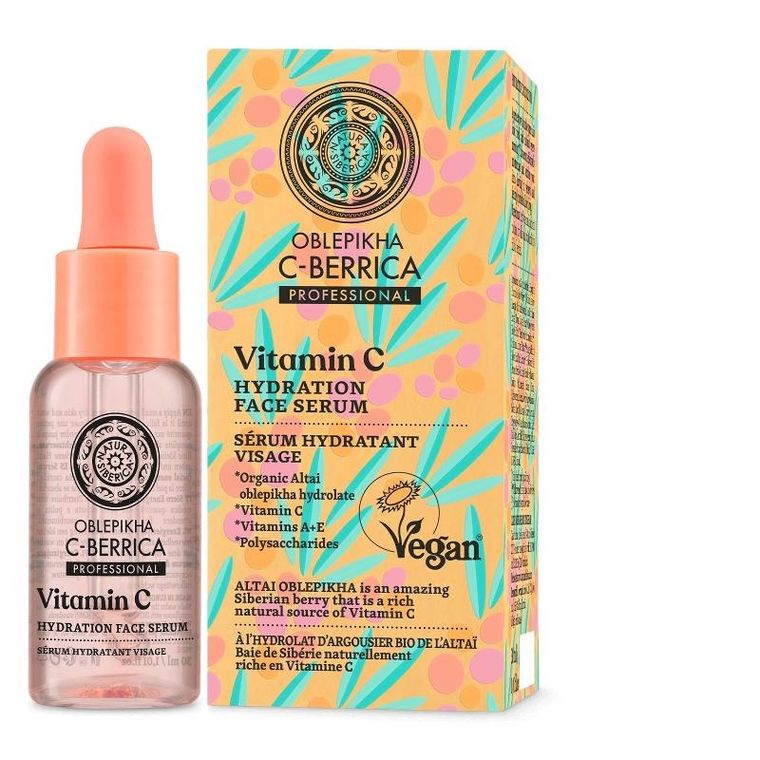 C-Berrica Oblepikha professional, nawadniające serum do twarzy vitamin C, 30 ml