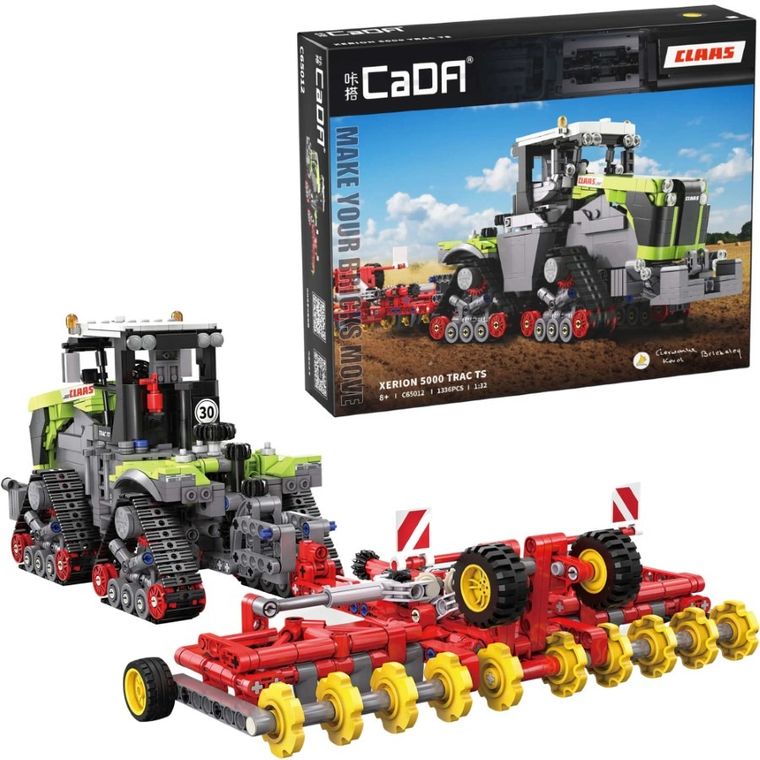 Cada, ciągnik rolniczy Claas Xerion 5000 Trac TS, 1:32, 1336 elementów