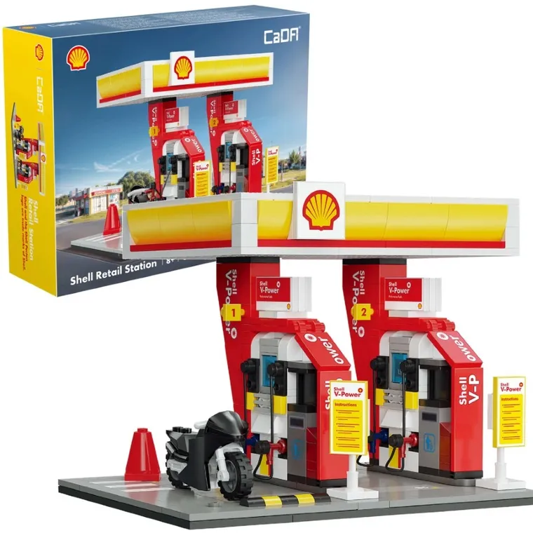 Cada, Shell, Stacja benzynowa, klocki konstrukcyjne, 305 elementów