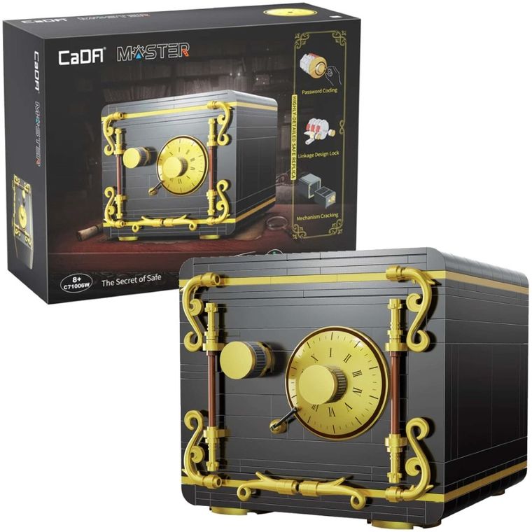 Cada, The Secret of Safe, czarny sejf, 442 elementy