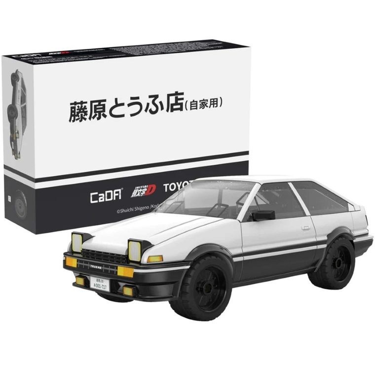 Cada, Toyota AE86-Trueno, Initial-D, pojazd miejski, 1:35, 72 elementy