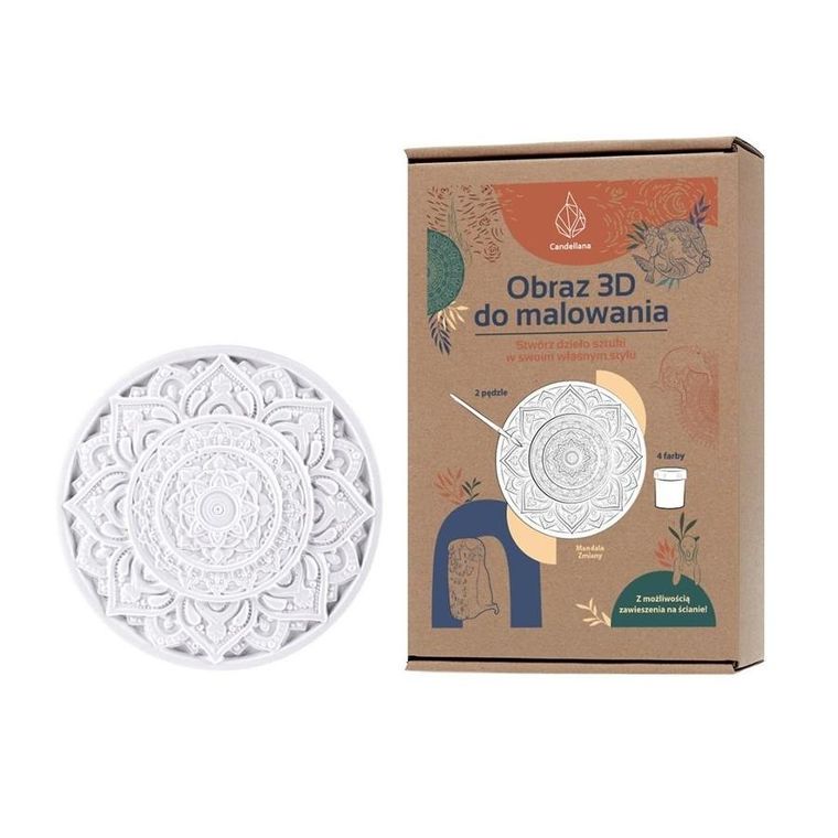 Candellana, Mandala of Change, obraz 3D do kolorowania