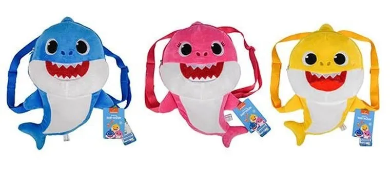 Canenco, Baby Shark, plecak pluszowy, 1 szt.