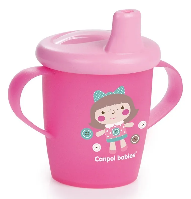 Canpol babies, Anywayup, Toys, kubek niekapek, różowy, 250 ml