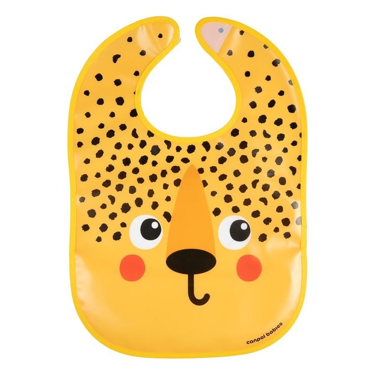 Canpol babies, BabiesBoo, śliniak zmywalny z kieszenią, gepard