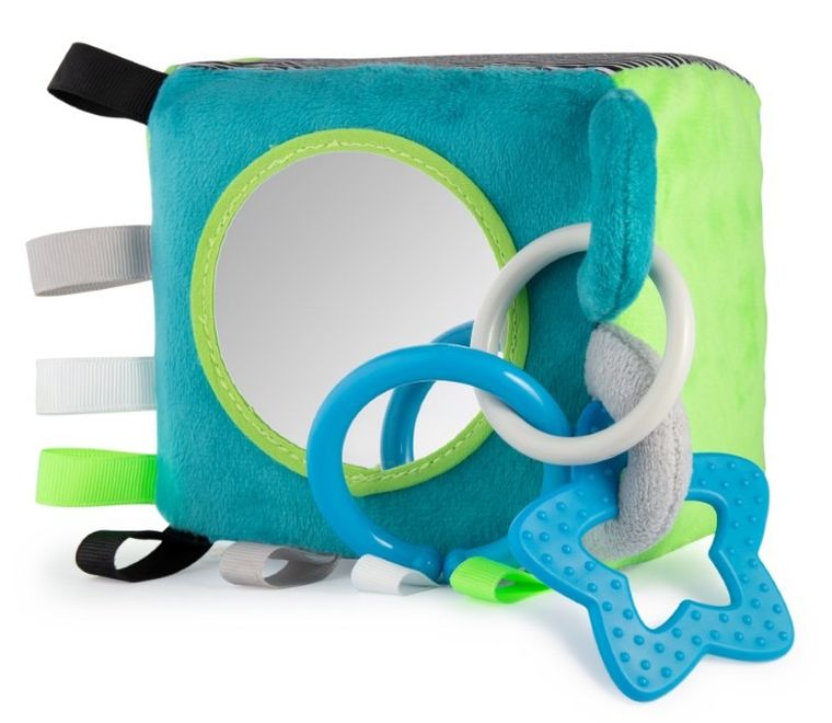 Canpol babies, Bears, pluszowa kostka sensoryczna, 12-12-12 cm