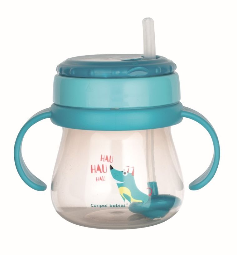 Canpol babies, innowacyjny kubek ze składaną rurką silikonową, 250 ml