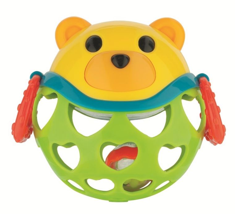 Canpol babies, interaktywna zabawka z grzechotką, miś, zielony