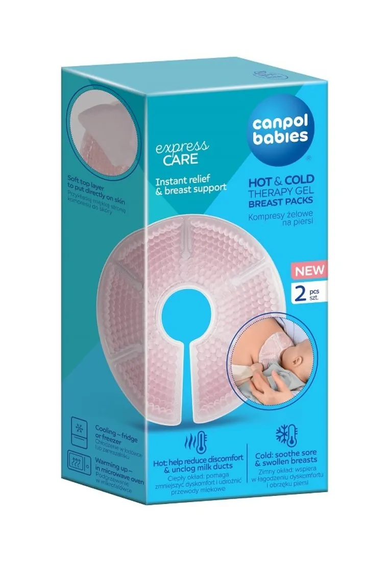 Canpol babies, kompres żelowy na piersi, 2 szt.