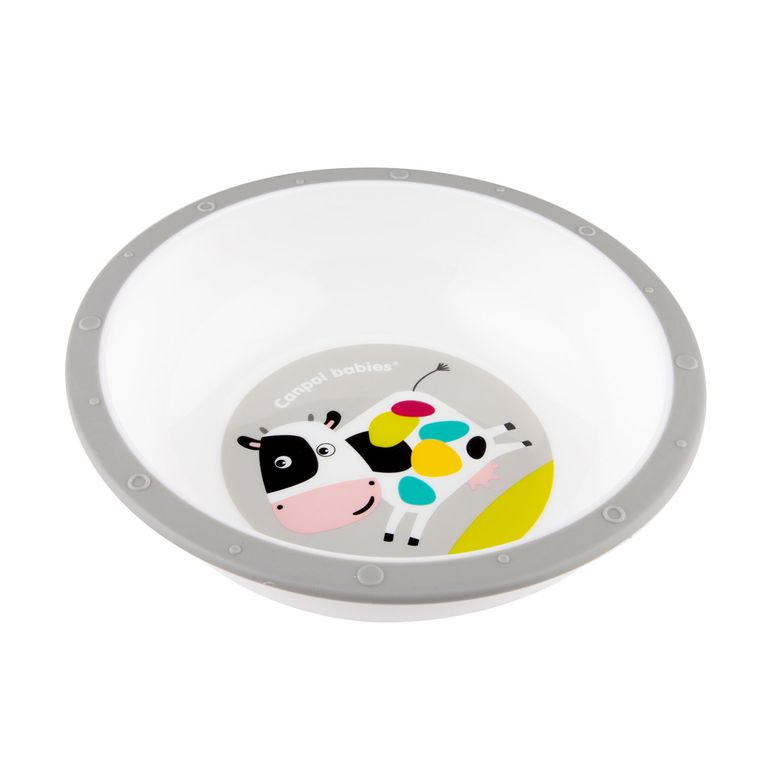 Canpol babies, Krówka, miska antypoślizgowa