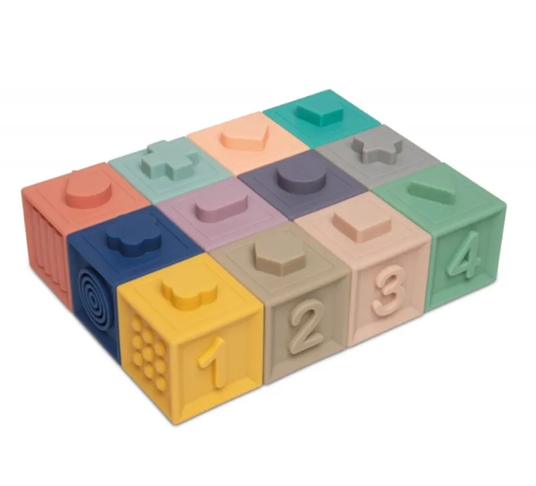 Canpol babies, miękkie klocki sensoryczne, 12 szt.