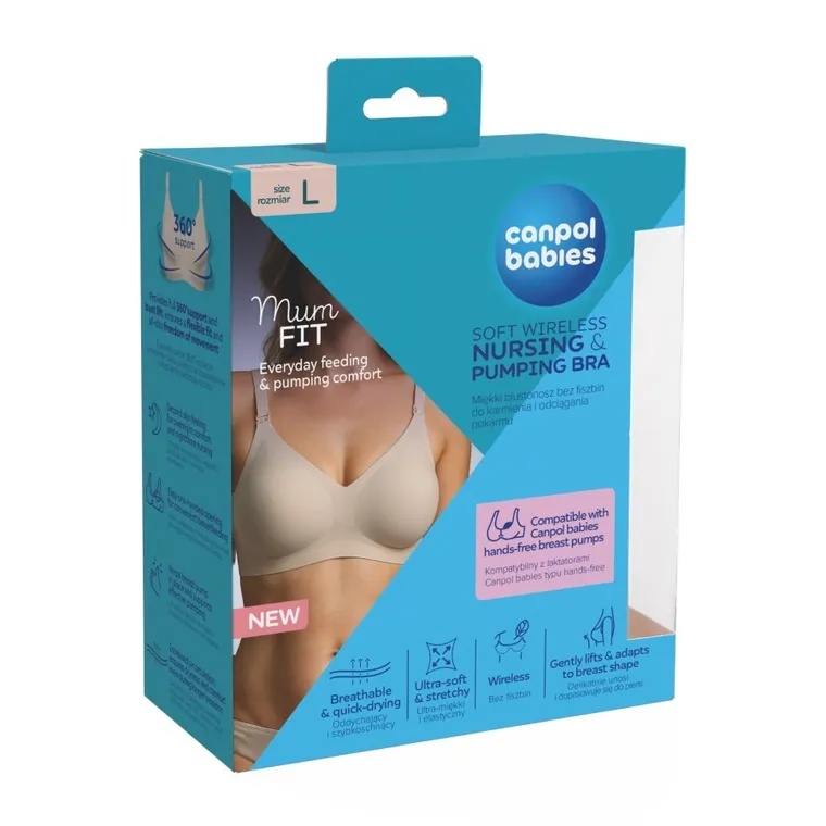 Canpol babies, Mum fit, biustonosz do karmienia i odciągania, rozmiar L