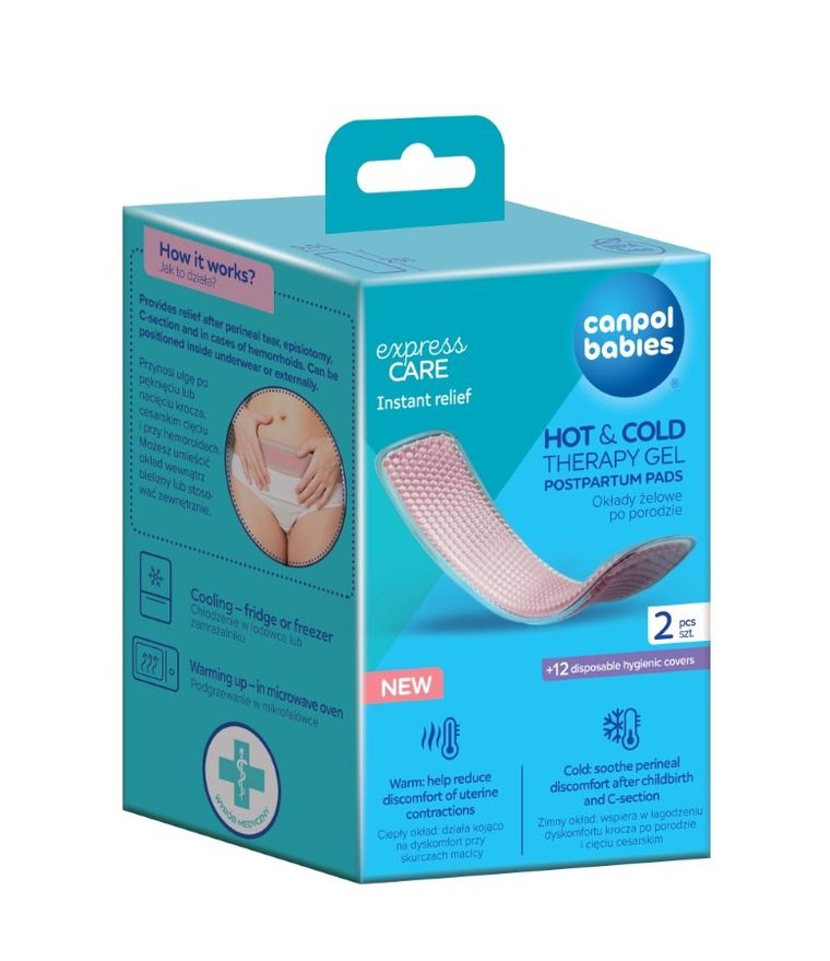 Canpol babies, okład żelowy po porodzie, kompres, 2 szt.