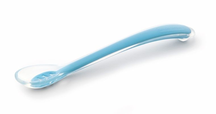 Canpol babies, silikonowa łyżeczka, niebieska