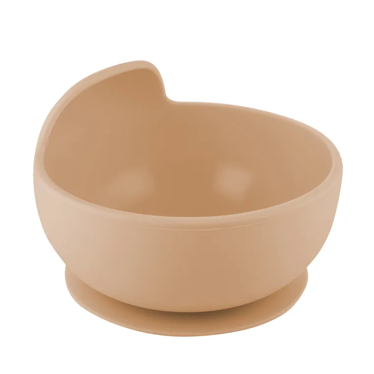 Canpol babies, silikonowa miseczka z przyssawką, beige, 330 ml