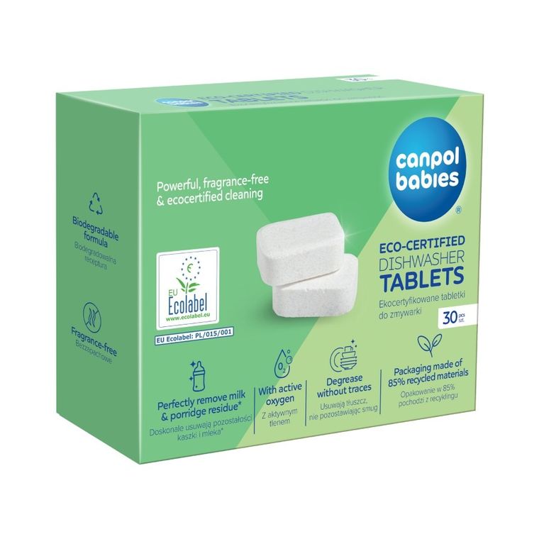 Canpol babies, tabletki do zmywarki, ekocertyfikowane, 30 szt.