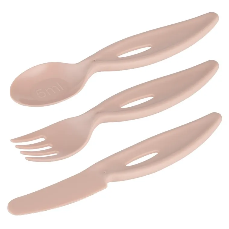 Canpol babies, zestaw sztućców, różowy