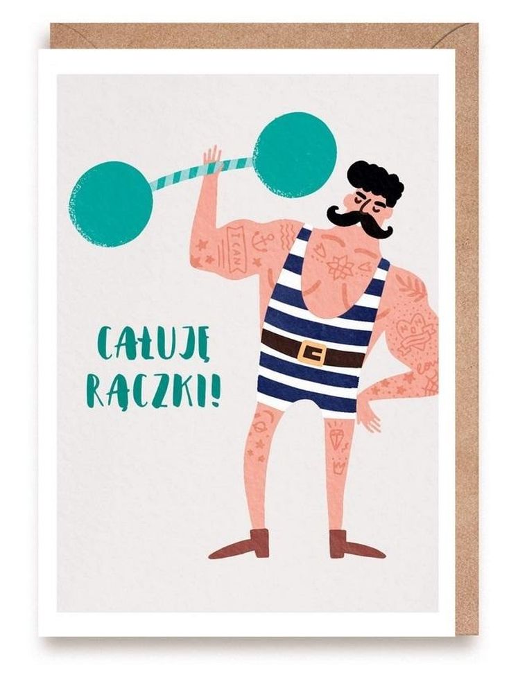 Cardie, kartka okolicznościowa A6, Całuję rączki